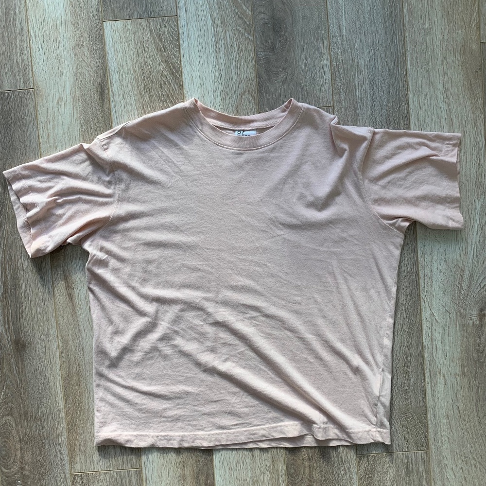 Light Pink Oversized Basic Tee - Like New